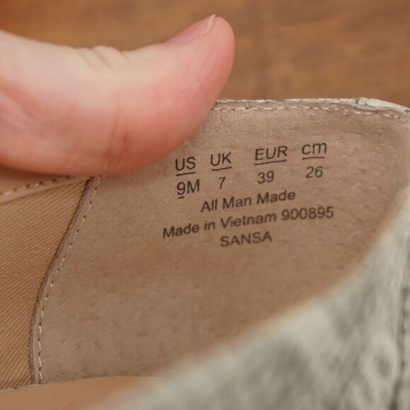 Franco Sarto Womens Sansa Pointed Toe Loafers Size 9 M Man Made Snake Print - Picture 9 of 11